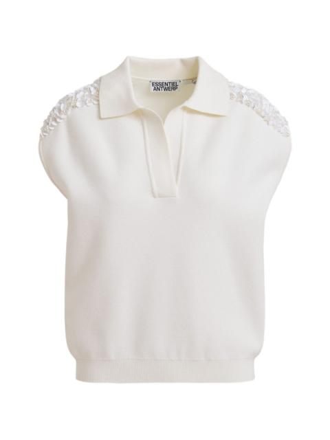 ESSENTIEL ANTWERP sequin-detail top