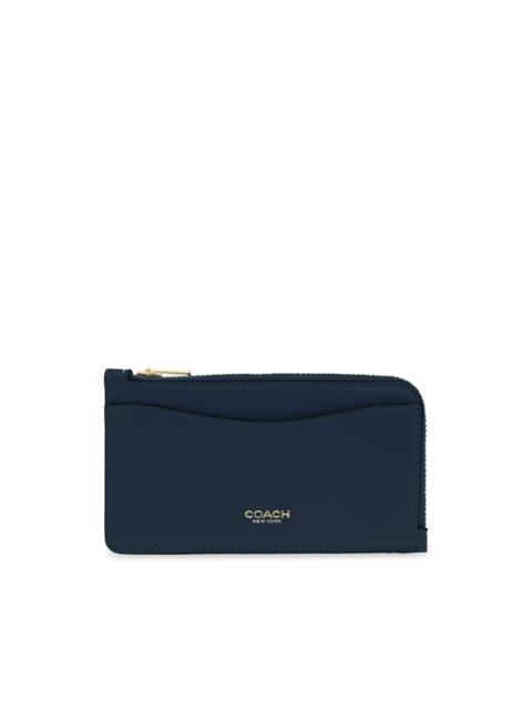 COACH New York zip leather card case