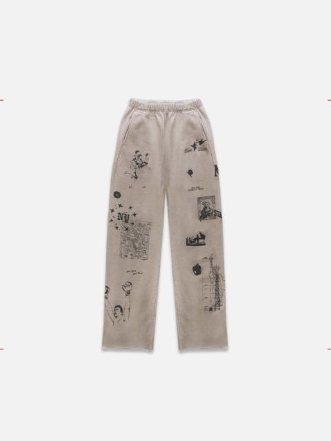 DUKE + DEXTER NY Sketch Oat Marl Sweat Pant