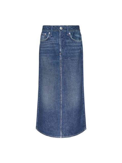 rag & bone Miramar Denim Midi Skirt