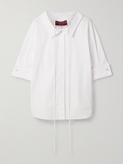 GUCCI Oversized Cotton-poplin Shirt