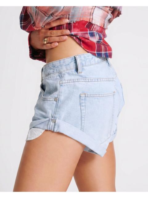 ONE TEASPOON Bandits Low Waist Denim Shorts - Blue Latte