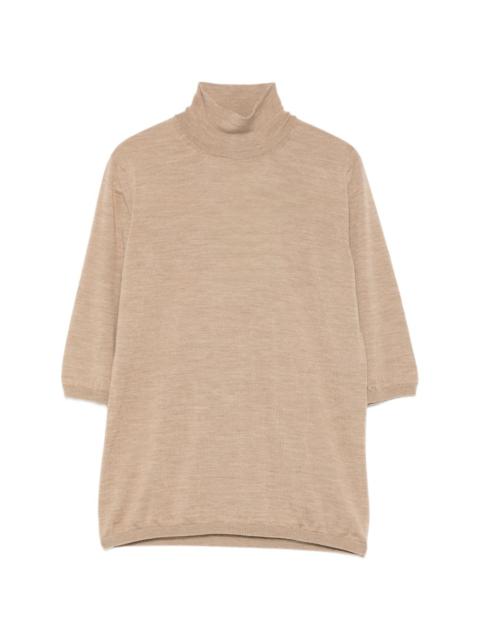 Max Mara Boa turtleneck quarter-sleeve sweater