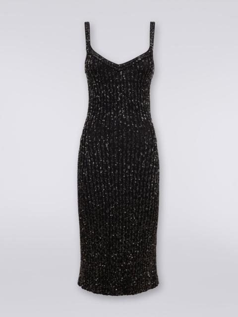 Missoni Ribbed viscose blend dress with sequins