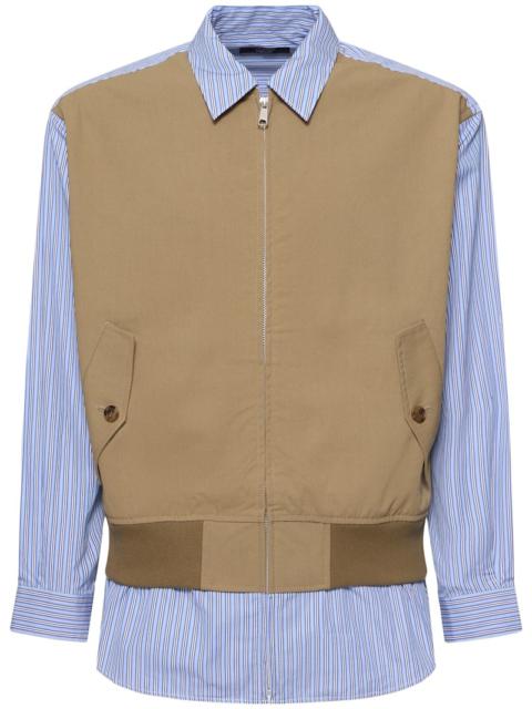 Comme des Garçons Homme Cotton striped patchwork jacket