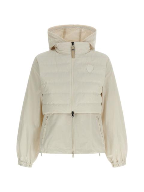 hooded quilted jacket