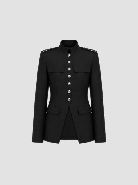 NICHOLAS Women's Lillith Longline Military Jacket - Black