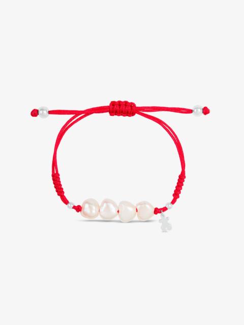 TOUS Silver TOUS Pearls Bracelet with pearls
