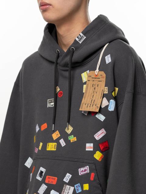 Maison MIHARAYASUHIRO Price Tag Sticker Printed Hoodie