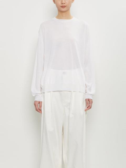 SOFIE D'HOORE Muscat Wool Crewneck Pullover — Off White