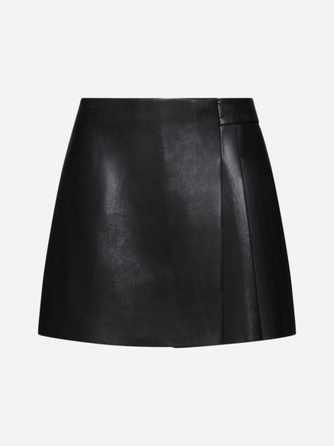 Alice + Olivia Toni faux leather miniskirt