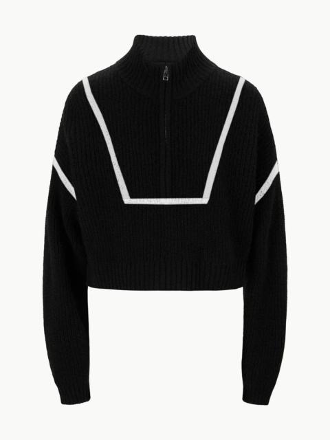 STAUD CROPPED HAMPTON SWEATER