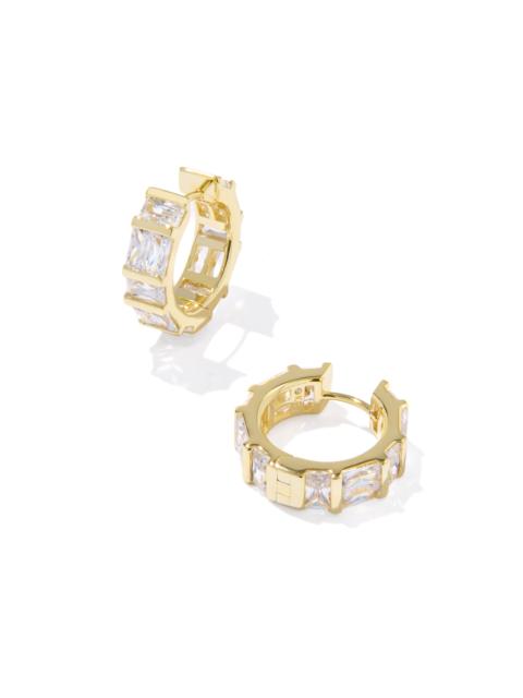 KENDRA SCOTT Jamie Gold Huggie Earrings