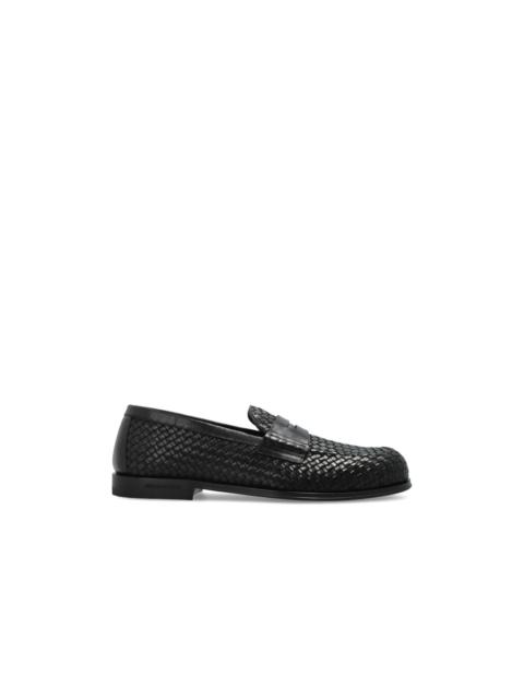 DSQUARED2 DSQUARED2 Black Leather Loafers New And Authentic (Men's siz