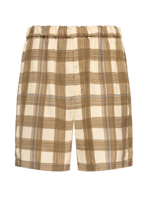 Jil Sander checked shorts
