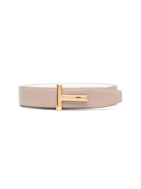 T-shaped-hinge leather belt