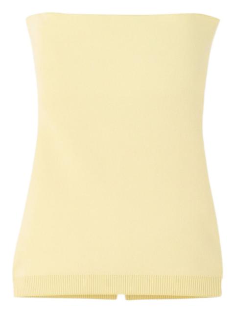 JACQUEMUS strapless knitted top