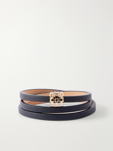 Loewe + Paula's Ibiza Logo-embellished Leather Bracelet