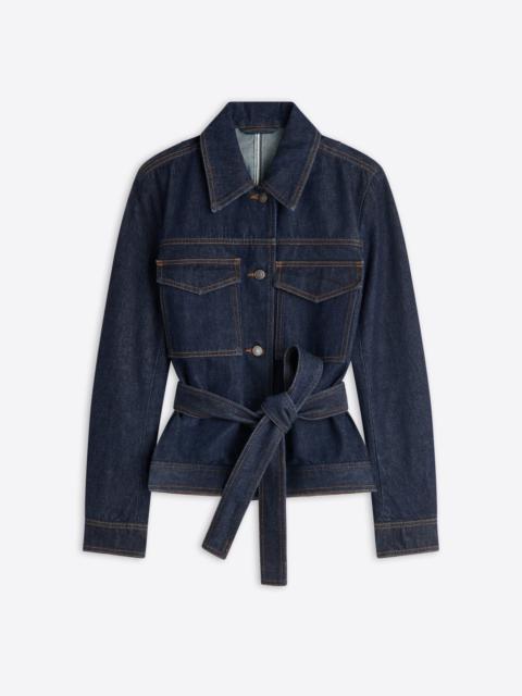 Dries Van Noten BELTED DENIM JACKET