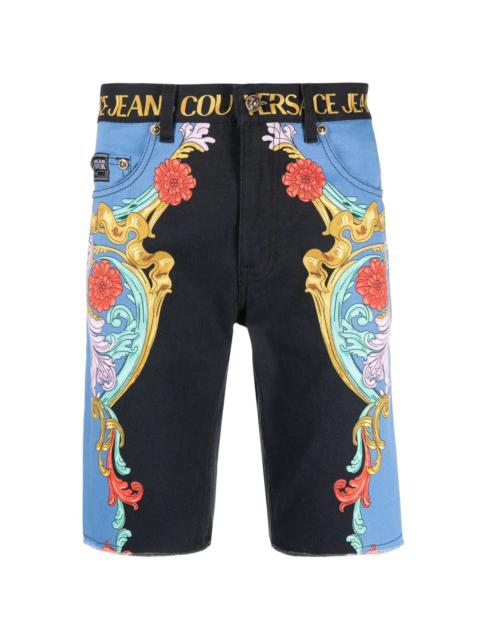 VERSACE JEANS COUTURE graphic print shorts