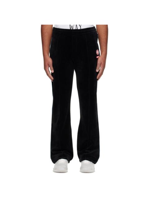 CASABLANCA Black Gradient Piping Velour Track Pants