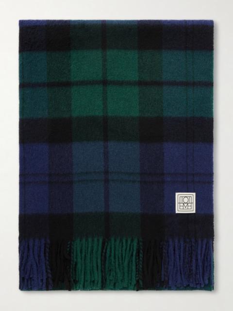 TOTEME Checked Cashmere And Wool-blend Scarf