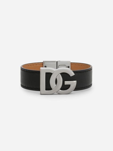 Calfskin bracelet with DG logo