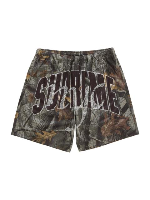 Supreme Supreme 'Rhinestone' Mesh Shorts (Realtree Hardwoods Camo) SS26