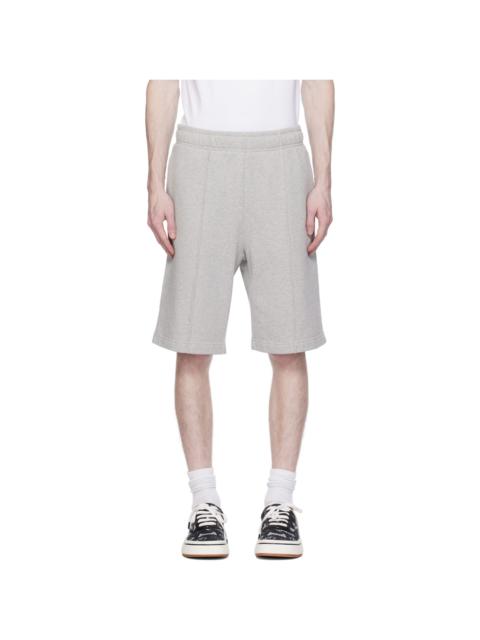 Gray Pinched Seam Shorts
