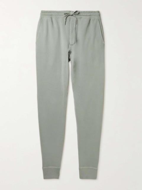 Tapered Garment-Dyed Cotton-Jersey Sweatpants