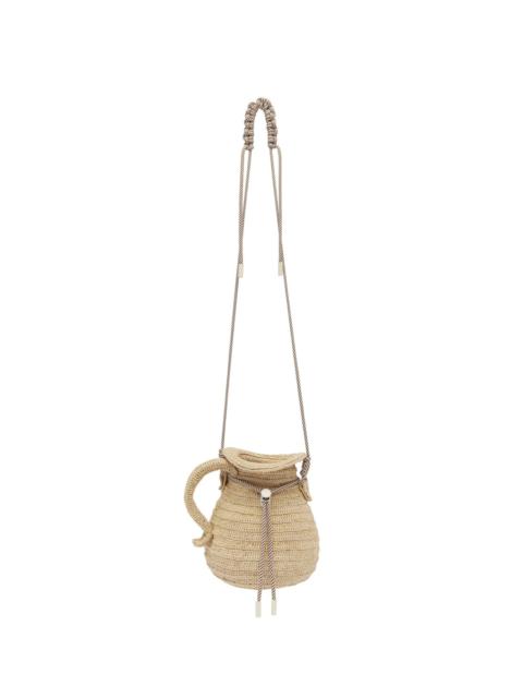 ALÉMAIS Michelle Raffia Jug Crossbody
