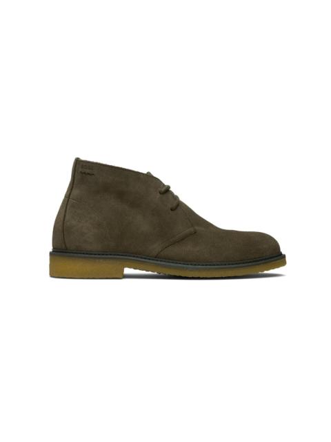 BOSS Khaki Suede Desert Boots