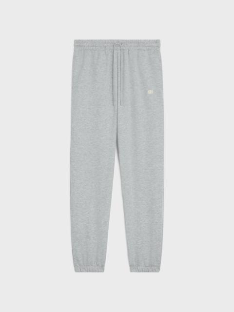 CELINE triomphe track pants in cotton and cashmere