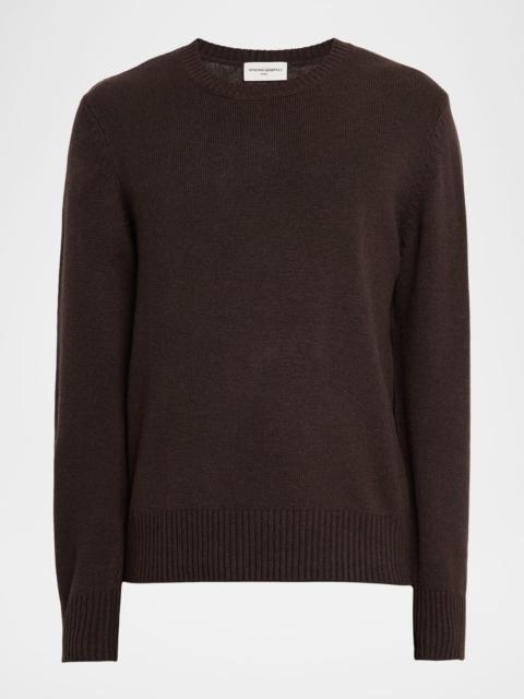 OFFICINE GÉNÉRALE Men's Mycrew Wool and Cashmere Crewneck Sweater