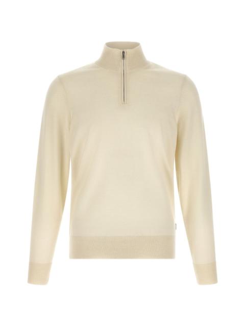 BOSS merino-wool polo sweater
