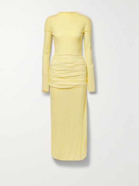 Givenchy Paneled Ruched Crepe Gown