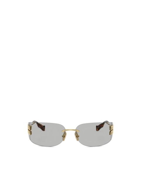 Miu Miu logo-detail sunglasses