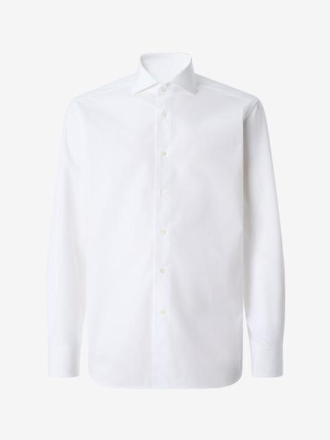 CORNELIANI White popeline cotton shirt