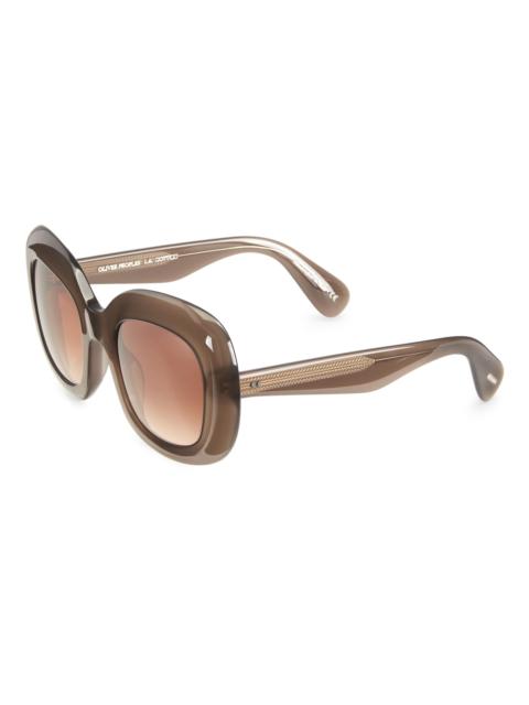 Oliver Peoples Women's Jesson 52MM Square Sunglasses - Taupe Gradient