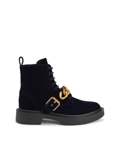 Giuseppe Zanotti Adric velvet lace-up sneakers