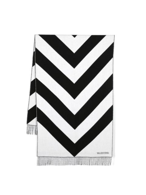 Valentino Strhype fringed scarf