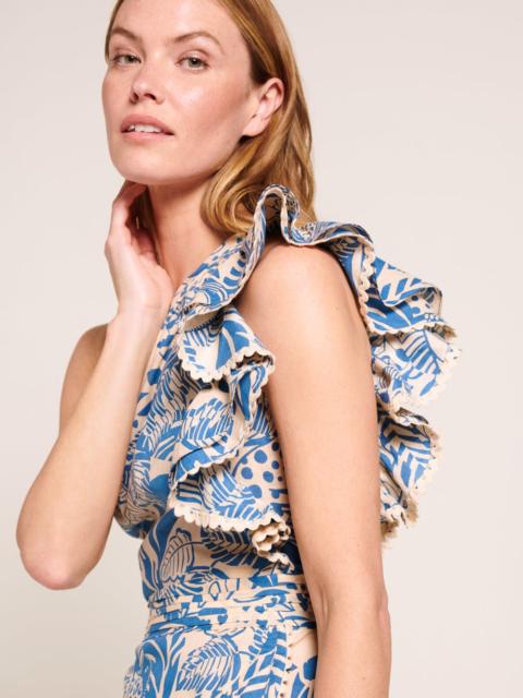 Poupette St Barth Mini Dress Corinne - Blue Toucan