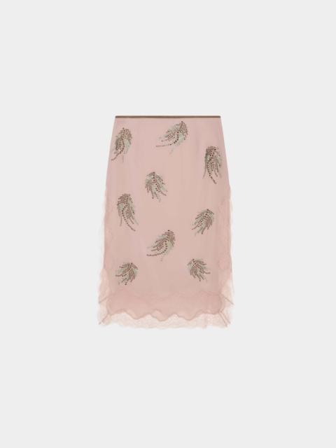 16ARLINGTON LIRI MIDI SKIRT IN SATIN