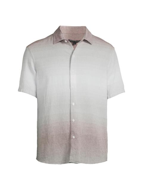 ROBERT BARAKETT Men's Tiffin Cotton Button-Front Shirt - Purple