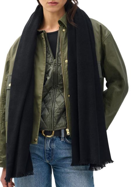 rag & bone Women's Joni Wool Scarf - Black