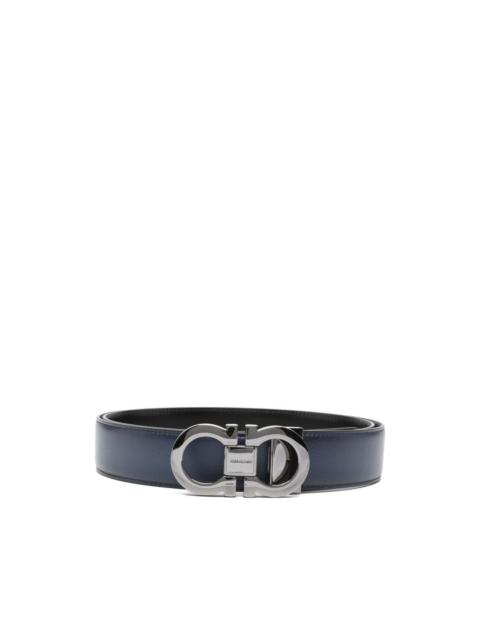 FERRAGAMO logo-buckle leather belt