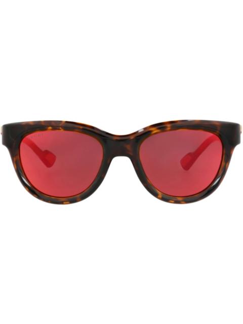 GUCCI Gucci Round-Frame Injection Sunglasses Havana Havana Red (GG1620S-30014934-002)