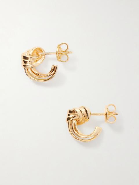 Bottega Veneta Gold-plated sterling silver earrings Gold