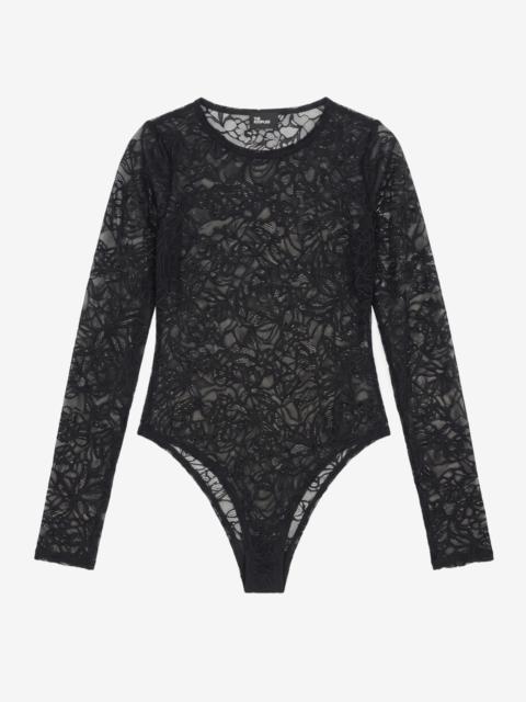The Kooples BLACK LACE BODYSUIT