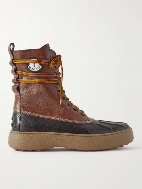 Moncler + Tod's + Palm Angels Winter Gommino Full-Grain Leather Boots